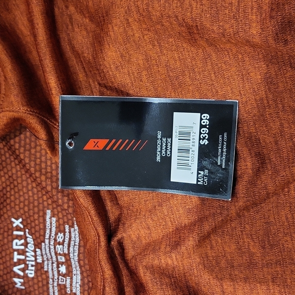 Matrix Long Sleeve Shirt, Medium, Red - Picture 3 of 4